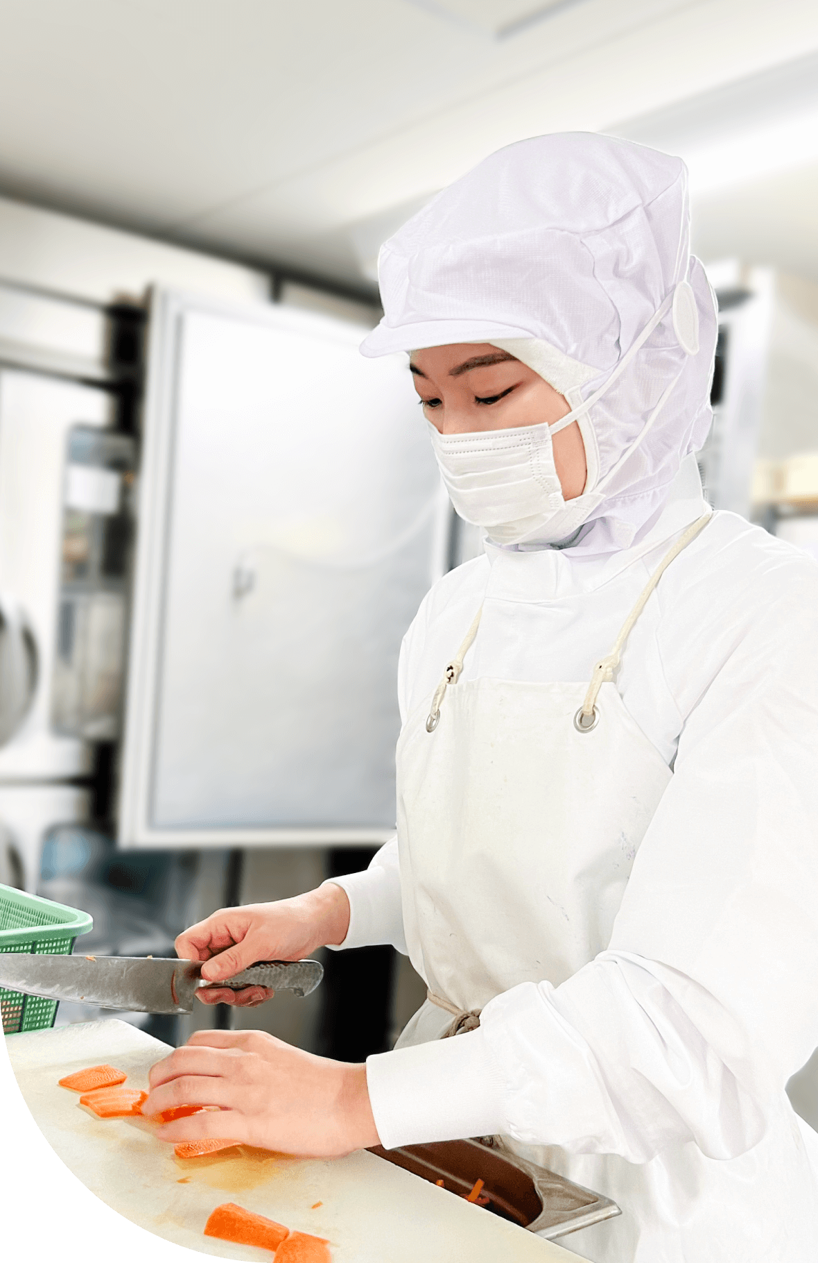 調理している様子